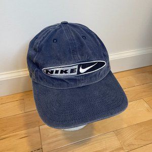 Vintage Nike Hat Cap Blue RARE